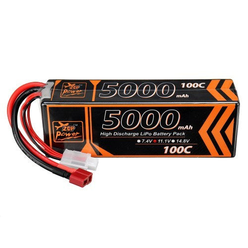 ZOP Power, 3s 11.1V ,5000mAh 100C Hardcase Lipo batteri, T-stik
