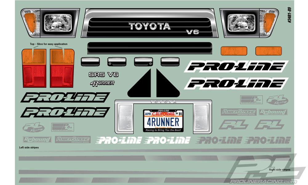 Pro-Line - Pl3481-00 - 1991 Toyota 4Runner Clear Body - 313 mm hjulafstand