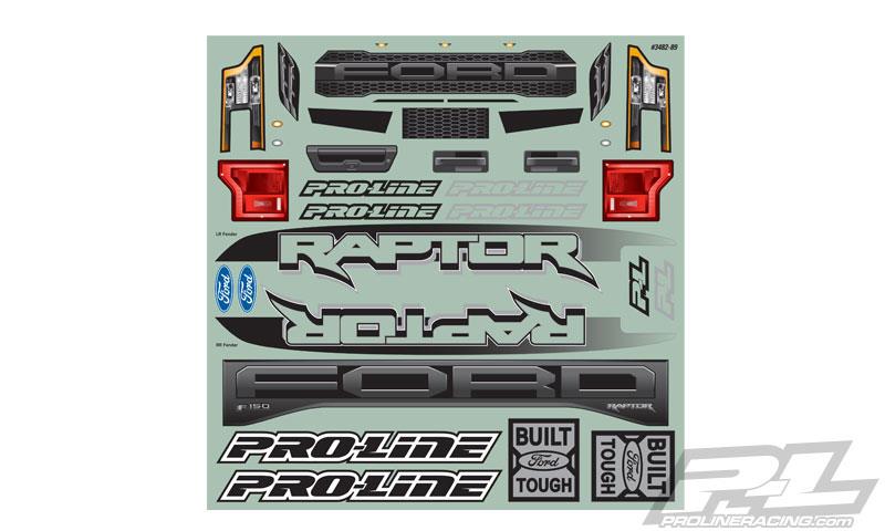 Pro-Line - PL3482-17 - Pre-Cut 2017 Ford Raptor  Karosseri i klar lexan til X-MAXX
