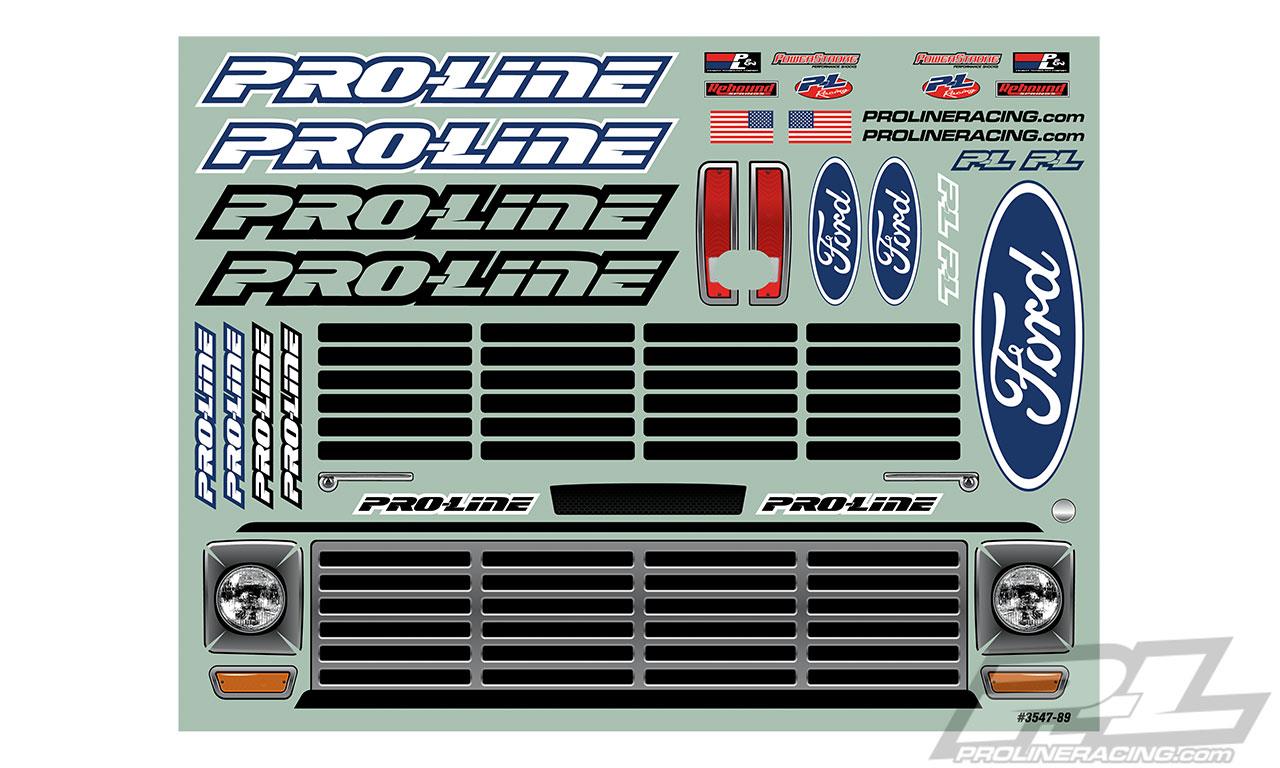 Pro-Line - PL3547-17 - Pre-Cut 1967 Ford F-100 Race Truck Karosseri i klar lexan til Unlimited Desert Racer