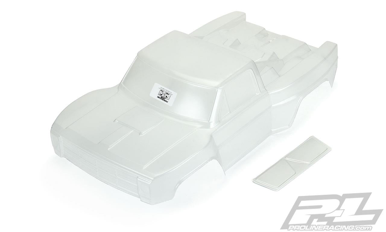 Pro-Line - PL3551-17 - Pre-Cut 1967 Ford F-100 Race Truck Clear Body for Slash 2wd, Slash 4x4 & PRO-Fusion SC 4x4 (with extended body mounts)